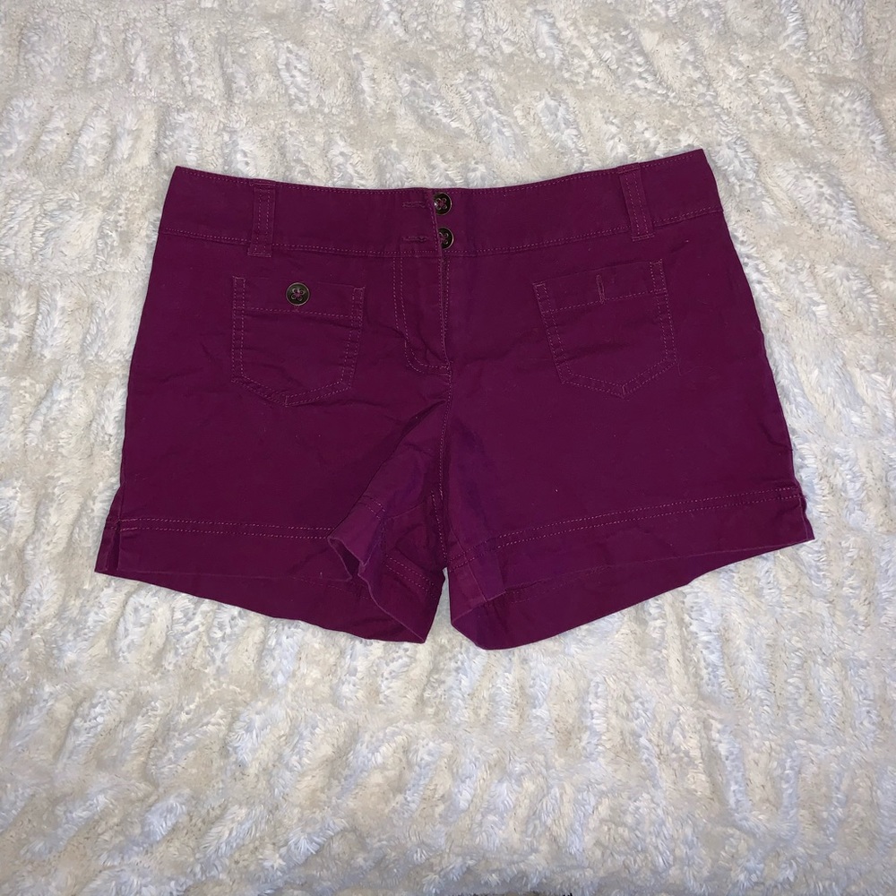 NY&Co Purple Short Shorts
